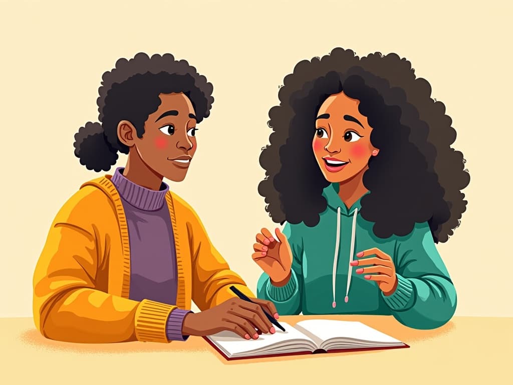 2D illustration of 2 Africans going to in fun, about the culture, history, and customs of the language and its people illustrations, persona, African languages, Africa vibes, gamification African lifestyle